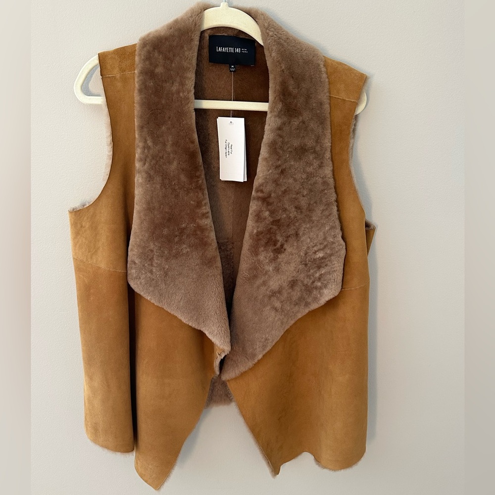 Lafayette 148 Real Fur Vest